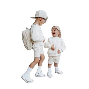 Conjunto de Ropa Infantil Personalizada, Sudadera con Capucha de Forro Polar para Niños y Niñas, Pantalones Cortos, Chándal de Dos Piezas Informal para Invierno - Product Image 1