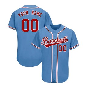 Maillot de baseball chemise d'équipe personnalisée nom personnel numéro rayure Hip Hop vêtements de sport Baseball hommes personnalisé Logo Patch - Product Image 1