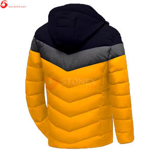 Chaqueta de Invierno Personalizada para Hombre, Chaqueta Acolchada con Capucha, Cierre de Cremallera Largo y Cálido, Estilo Casual, Alta Calidad, Impermeable para Exteriores, Servicio OEM - Product Image 2