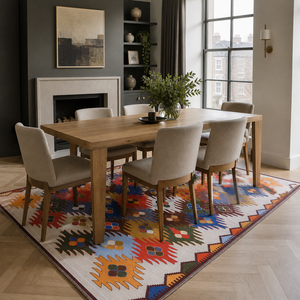 Tapis lavable en chenille RW303 Fez Claret Boho de Rug Weavers, disponible en 10 tailles, pour dropshipping et vente en gros - Product Image 3