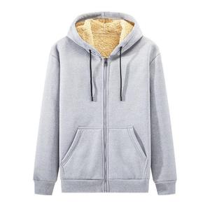 New Custom Winter Hot Selling Zip up Sweat <b>Suits</b> Hoodie with Lamb's Wool for Men and Women - Product Image 4