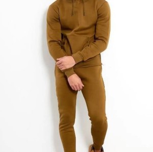 Haute qualité 500 GSM hommes fermeture éclair survêtement coupe confortable et couleurs unies hiver chaud nouveauté vente couleur Unique - Product Image 3