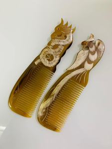 Peine de Cuerno de Alta Calidad con Dientes Anchos, Acabado Liso y Limpio, Perfecto para Desenredar el Cabello Suavemente y de Forma Segura, Mejora la Comodidad - Product Image 4