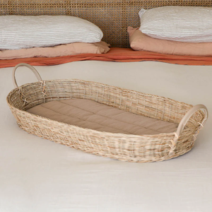 Cesta de mimbre natural ecológica para bebé al mejor precio, segura y cómoda para bebé - Product Image 6