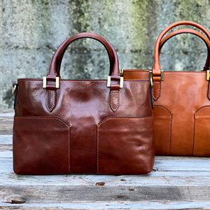 Sac à bandoulière pour femme en cuir véritable personnalisable, style vintage portable, haute qualité LTB-0160 - Product Image 1