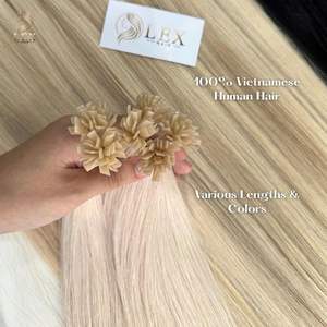 Extensions de cheveux vierges à 100% en kératine vietnamienne en gros, cheveux humains bruts non traités, pointes plates, styles ondulés profonds - Product Image 3