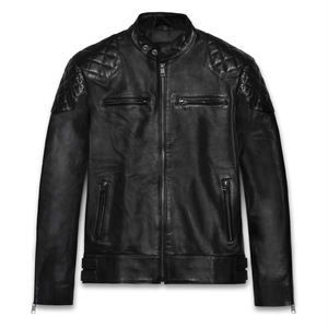 Chaqueta de Cuero para Hombre, Estilo Motero Clásico, Chaquetas de Cuero para Hombre, Nuevo Modelo, Chaqueta de Cuero de Diseño de Moda de Alta Calidad para Hombre - Product Image 6