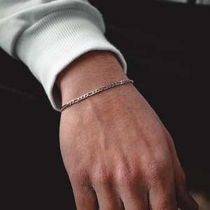 กำไลข้อมือฟิกาโร3มม. แบบปรับได้ใช้ได้ทุกเพศ925เงินชุบคริสเตียนเครื่องประดับเพชรทางศาสนาของขวัญงานปาร์ตี้ส่วนใหญ่ - Product Image 5