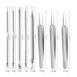Agujas de Acero Inoxidable para Eliminar Espinillas y Acné, Herramientas de Extractor de Comedo, 8 Unidades por Juego - Product Image 2
