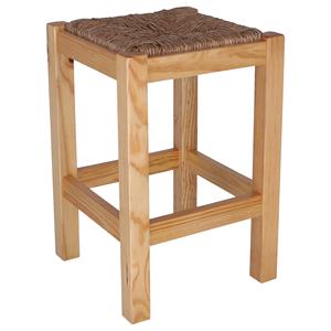 WELL HOME Panca da Giardino Rustica in Legno, Design Quadrato Basso con Finitura Verniciata, Dimensioni 32.5x32.5x48.5 cm - Product Image 6