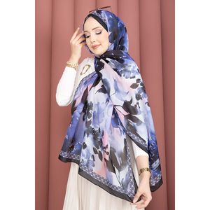 Serie de Chales con Estampado Floral Romántico Saks, Bufanda de Seda y Cachemira para Invierno y Otoño con Estampado Digital y Estilo Bordado - Product Image 2