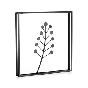 Top-Rated Designer Handmade Modern Metal Iron Wall <b>Decor</b> Accent for Living Room Home Office Black Vertical Plant Hanging Design - Product Image 4