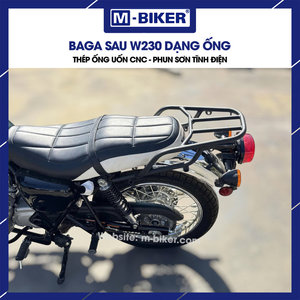 M-BIKER Kawasaki W230 Classic Retro Tail Bag CNC Bent Steel Tube Luggage Rack Retrofit/Upgrade Model - Product Image 3