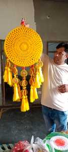 Attrape-rêves en macramé sur mesure bien conçu 100% cordon de soie recyclé et teint pour la revente de décoration de la maison - Product Image 2