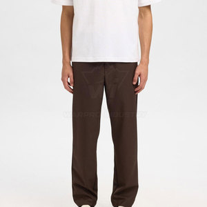 Pantalon coupe droite pour hommes, coupe ample, tissu doux et respirant, tenue décontractée pour un usage quotidien - Product Image 2
