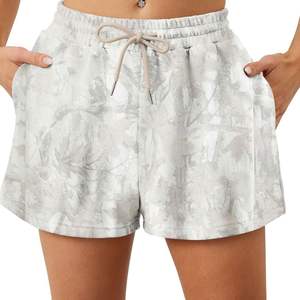 Short de sport léger en coton et polyester pour femme, respirant avec logo personnalisé par sublimation et poches - Product Image 5