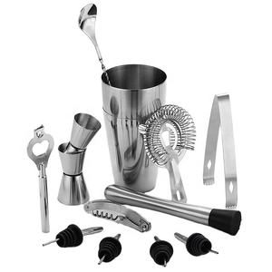 King American Style Professionnel Cocktail Shaker bar outil cadeau shaker à cocktail ensemble de bar shaker à cocktail en acier inoxydable - Product Image 4