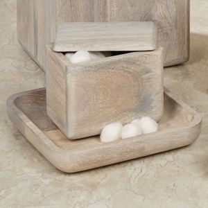 Elegant Design Wooden Bathroom Soap Holder Sets for Decoration Luxury Bathroom Set for Home or Hotel Use - Product Image 4