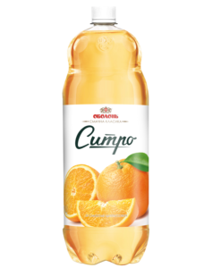 Obolon Naranja, Bebida Carbonatada Suave Sitro, Botella PET Transparente Dorada de 2L - Product Image 1