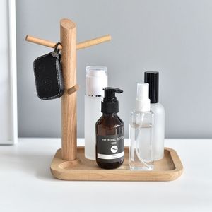 Plateau de rangement pour bijoux en bois avec compartiments, fait à la main, décoratif, en provenance d'Inde - Product Image 1