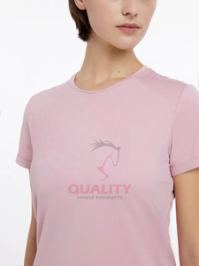 Camisa Ecuestre para mujer más vendida, camiseta transpirable de verano para montar a caballo, tops elegantes ligeros que absorben la humedad - Product Image 4