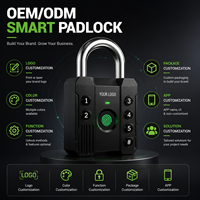 Cadenas intelligent à empreinte digitale MQQ 500 avec clé à code et déverrouillage par application, serrure de sécurité sans clé Bluetooth pour porte, casier, bagages, vélo