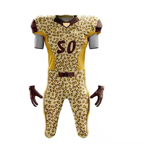 Uniforme de football américain pour hommes professionnels maillots d'équipe personnalisés pantalons durables évacuation de l'humidité conception de sublimation complète courte - Product Image 1