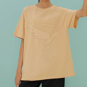 100% coton Polyester T-Shirt respirant à manches courtes T-Shirt Top qualité vêtements d'été T-Shirt surdimensionné - Product Image 2