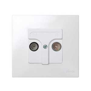 Piastra con presa induttiva R-TV + SAT, avorio (Simon 27 27097-31) - Product Image 3