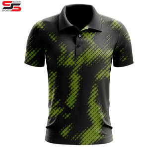 OEM ODM sublimación de manga corta deportes camiseta al por mayor camisas para hombres 100 poliéster Zip up Polo Shirt - Product Image 5