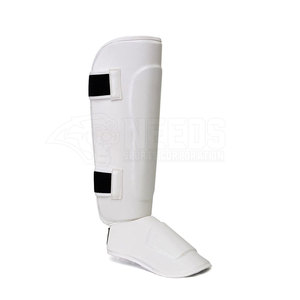 Espinillera de cuero PU de alta calidad para entrenamiento profesional de MMA y boxeo Patrón impreso cómodo con características de seguridad - Product Image 2
