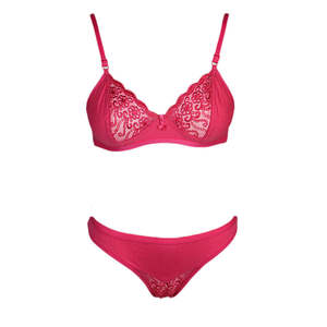 Ensemble soutien-gorge et culotte pour femme - Rose - Product Image 1
