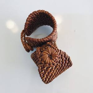 Anneaux de serviette en rotin naturel écologiques en gros, design bohème, pour mariage et dîner, origine Vietnam - Product Image 6