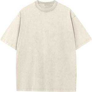 T-shirt court Boxy unisexe 100% coton double couche 270 Gsm Drop Shoulder Vintage Style Digital Thermal Transfer Jersey - Product Image 5