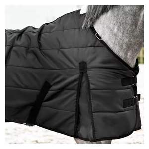 Cómoda alfombra de caballo de invierno duradera personalizada de poliéster de nailon sólido transpirable impermeable alfombra de poliéster de nailon sólido personalizada - Product Image 5