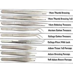 Surgical Tweezers Medical Nursing Thumb Forceps <b>Cotton</b> Dressing instruments stainless steel supplier Pakistan - Product Image 6