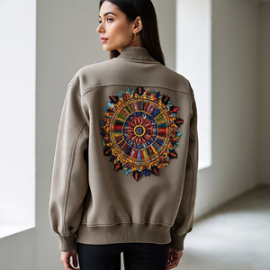 2024 moda de invierno chaquetas universitarias de béisbol para mujer chaqueta universitaria de bombardero bordada personalizada abrigo universitario con botones para mujer - Product Image 4