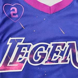 <b>Laker</b> Custom Wholesale Design Sublimation Reversible Basketball <b>Kids</b> Singlets Vests Kit Set Shirt Men Basketball <b>Jersey</b> 2024 - Product Image 3