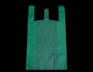 Bolsa de tela no tejida verde - Product Image 1