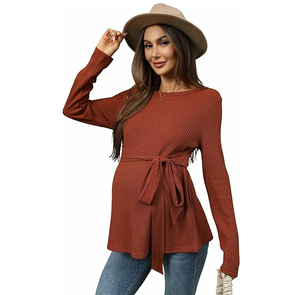 Camiseta de Maternidad sin Mangas de Algodón Suelto Personalizada, Anti-Radiación, Transpirable para Verano - Product Image 2