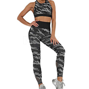 Ensemble de yoga pour femmes de haute qualité, design personnalisé, respirant, taille plus, ensemble 2 pièces, spandex/polyester - Product Image 1