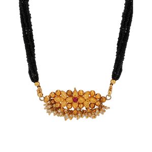 Pendentif de créateur de boules plaquées or de style traditionnel indien pour mariage - Product Image 3