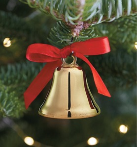 Cloche décorative suspendue en fer pour arbre de Noël Ornement de vacances rustique pour intérieur saisonnier et décoration de célébration - Product Image 2