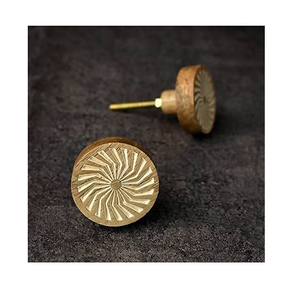 Meilleure vente boutons en bois prix compétitif forme ronde en bois armoire porte bouton fleur conception - Product Image 1