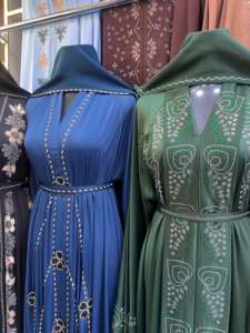 Best Quality Meera Fashion Designers Women Handmade Beaded Abaya Elegant Vintage Islamic Dress Premium Nida Fabric Anti-Pilling - Product Image 4