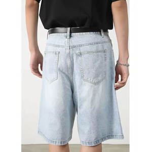 Pantalones Cortos de Verano Personalizados, Estilo Urbano Vintage, Holgados, Pantalones Cortos de Trabajo / Pantalones Cortos Vaqueros Holgados de Moda para Hombre - Product Image 4