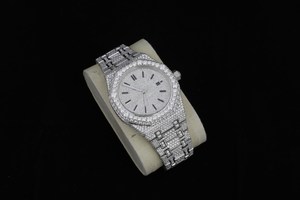 OEM Men's D-Color VVS Moissanite Automatic Mechanical <b>Watch</b> Sporty Luxury Designer Fashionable Hip-Hop Iced 22mm Analog Glass - Product Image 4