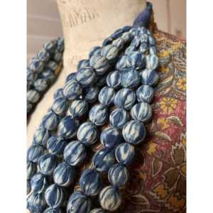 Collar de cuentas de sári de seis hilos Cool Ocean, dorado, bohemio, religioso, con cadenas de bolas de aleación de coral, moderno, religioso, para fiestas y regalos - Product Image 1