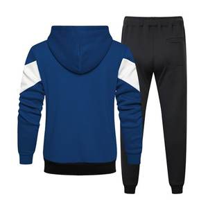 Ensemble de survêtements 2 pièces pour hommes Ensemble de survêtements pour hommes Survêtement de course pour hommes Tenues 2 pièces décontractées à manches longues - Product Image 4