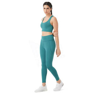 Venta al por mayor de Fitness Elástico Yoga Workout Bra Wear Ladies High Support Seamless Sports Bra Hollow Up Sujetador de alto impacto para las mujeres - Product Image 5